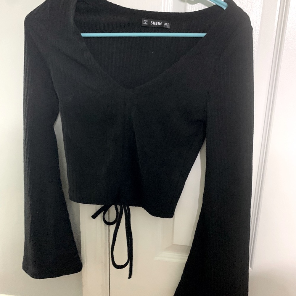 Shein top black